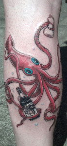 Squid tattoo, as shown in carousel slideshow
